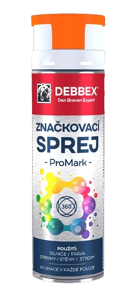 DEBBEX - Značkovací sprej PROMARK (oranžová, 0,5 L)