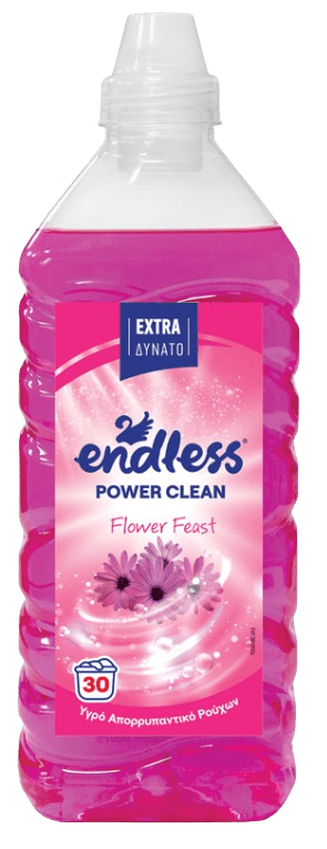 ENDLESS POWER CLEAN - Tekutý prací prostriedok flower feast, 1,85 L
