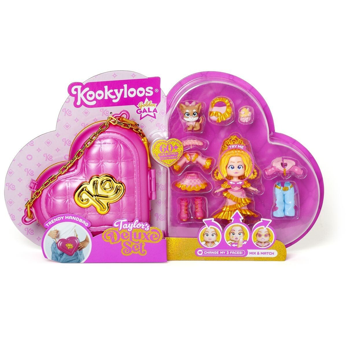 Alltoys Hracia sada Bábika Kookyloos - Golden Gala Taylor Deluxe