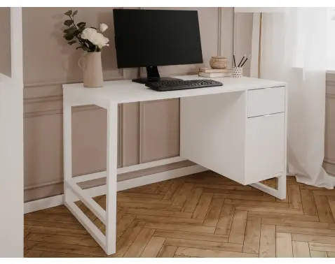 Písací stôl Sumatra, biely%