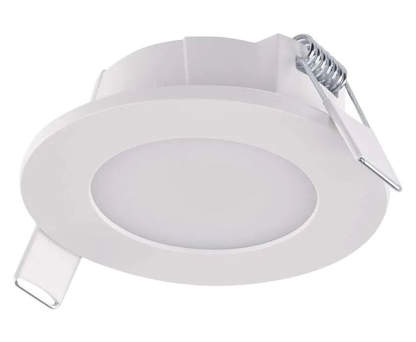 EMOS Biele podhľadové LED svietidlo LORI 85mm 4,5W IP65 CCT ZV1163