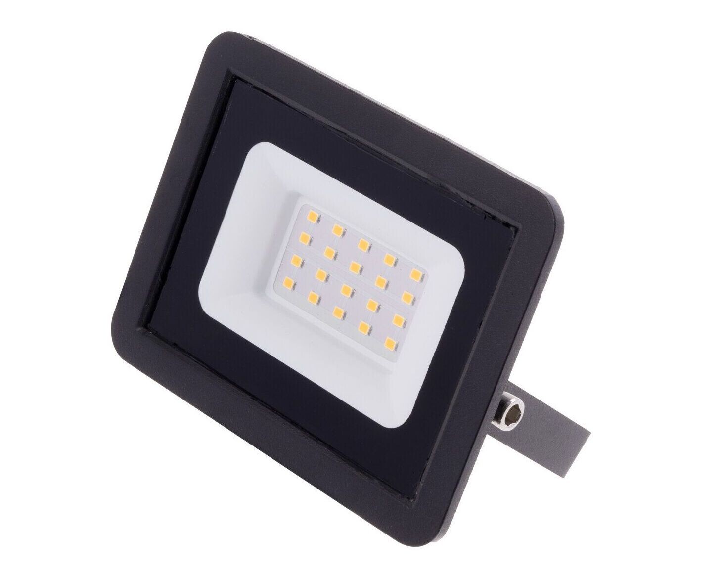 T-LED Čierny LED reflektor 20W Economy Farba svetla: Teplá biela 103004