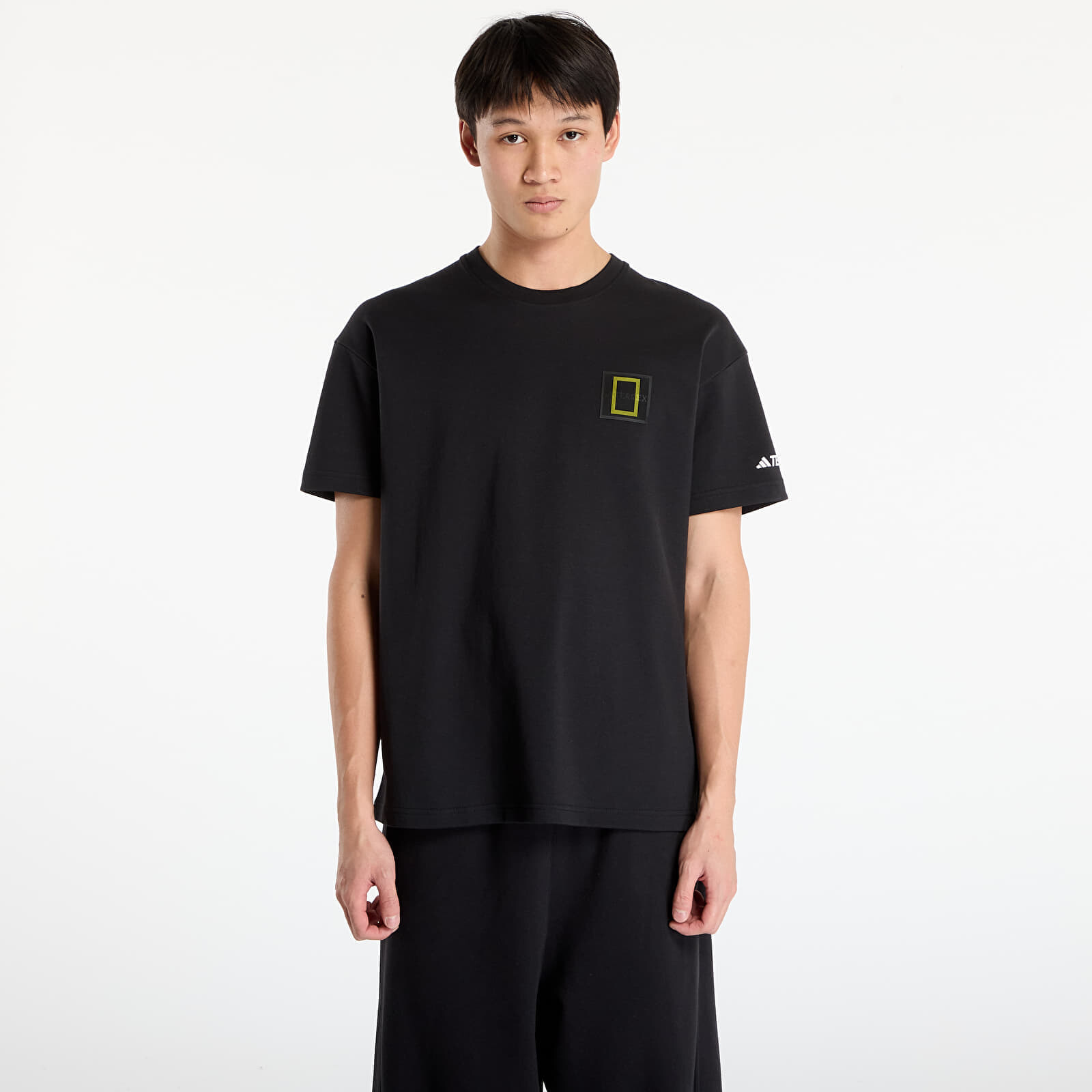 Tričko adidas Terrex National Geographic Graphic Short Sleeve T-Shirt Black/ White M