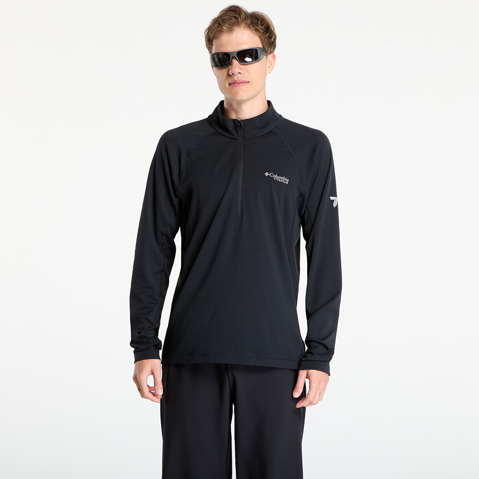 Tričko Columbia DriVenture™ Half Zip Black XL