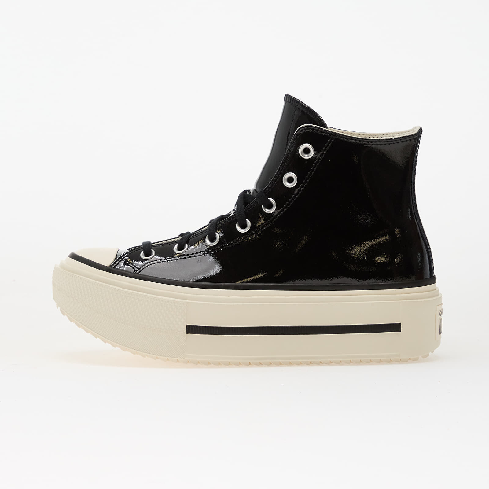 Tenisky Converse Chuck Taylor All Star Lift Double Stack Platform Patent Leather Hi Black/ Egret/ Black EUR 40