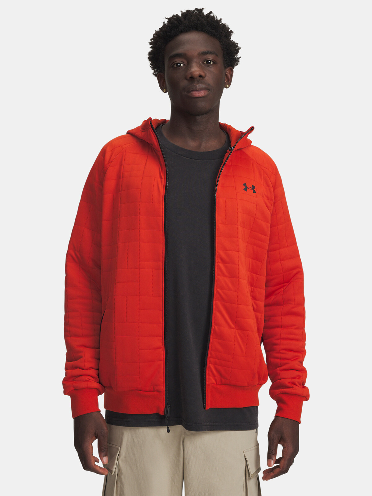 Under Armour UA Unstoppable Flc Txtr FZ-ORG Men's Sweatshirt - Mens