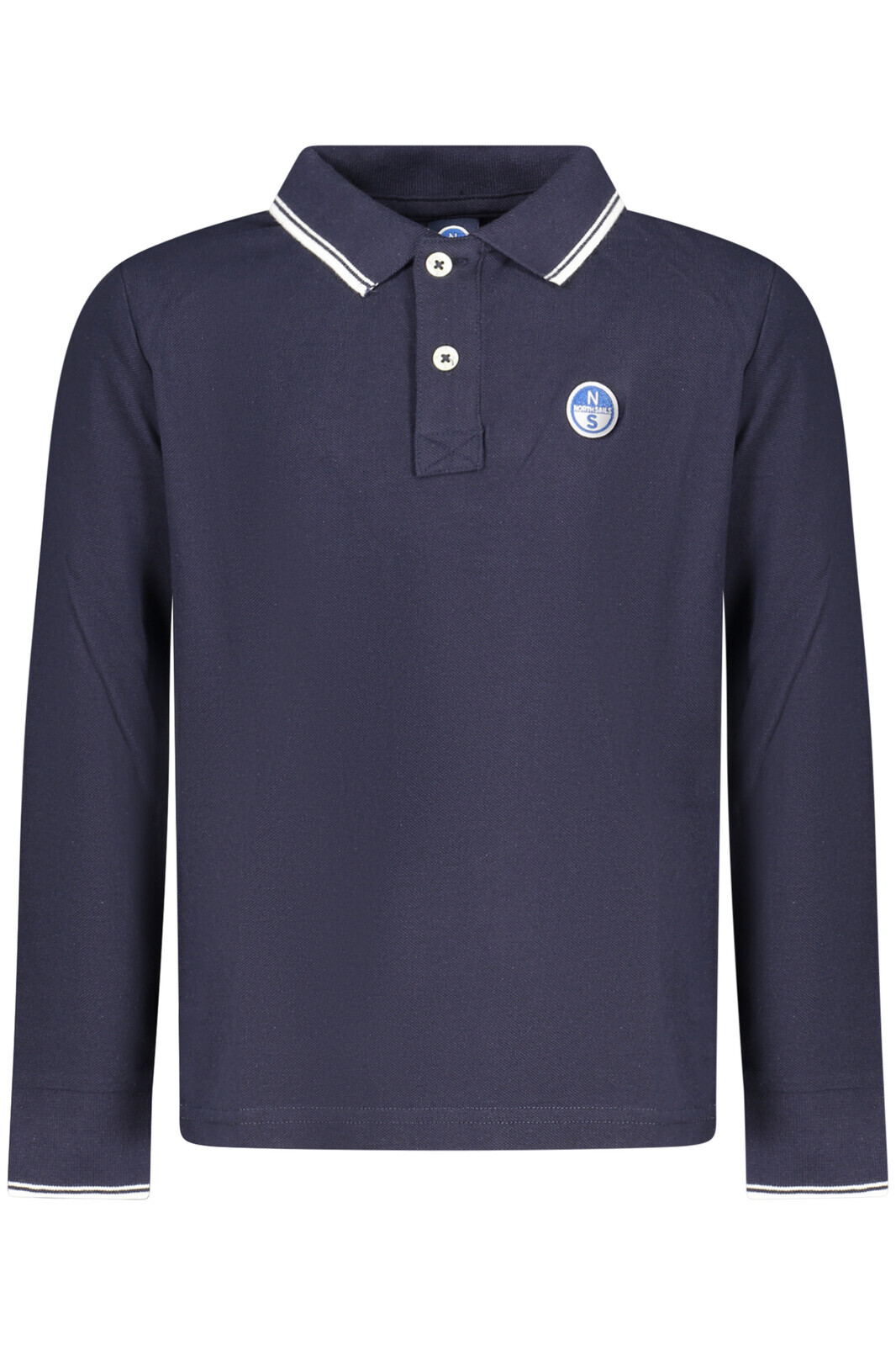 NORTH SAILS KIDS' LONG-SLEEVED POLO SHIRT, BLUE