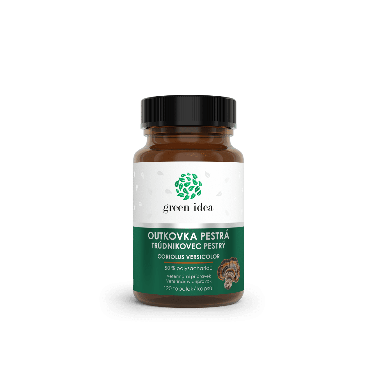 Trúdnikovec pestrý Coriolus - 120 kapsúl - Green idea