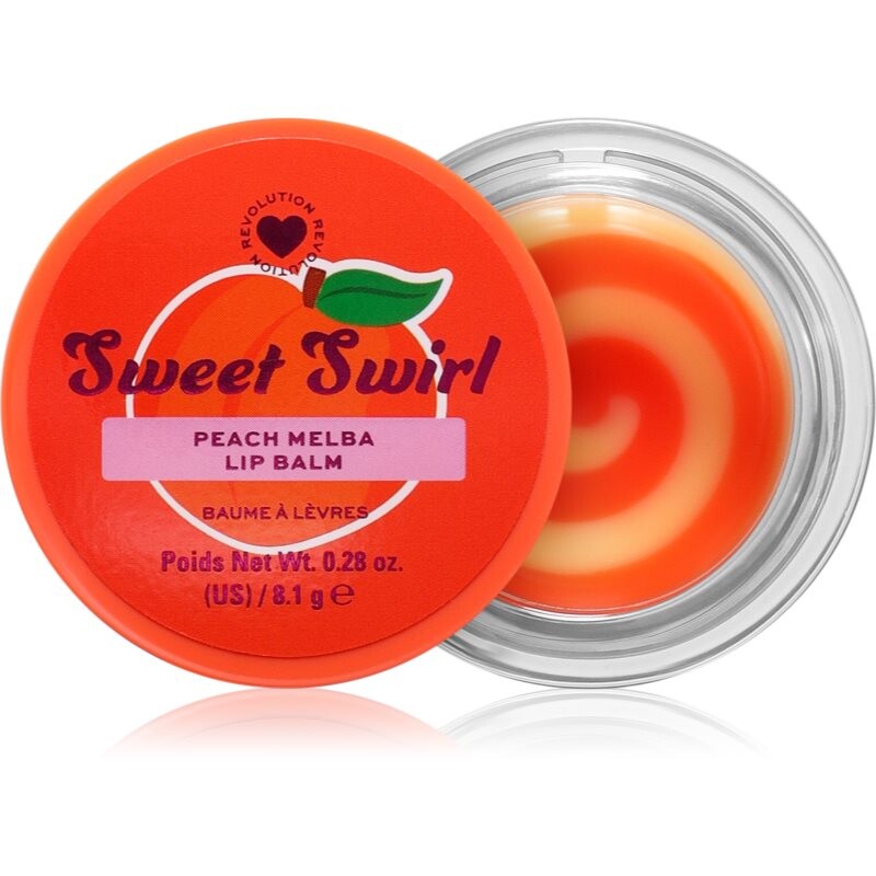 I Heart Revolution Sweet Swirl Lip Mask hydratačný balzam na pery odtieň Peach Melba 8.1 g