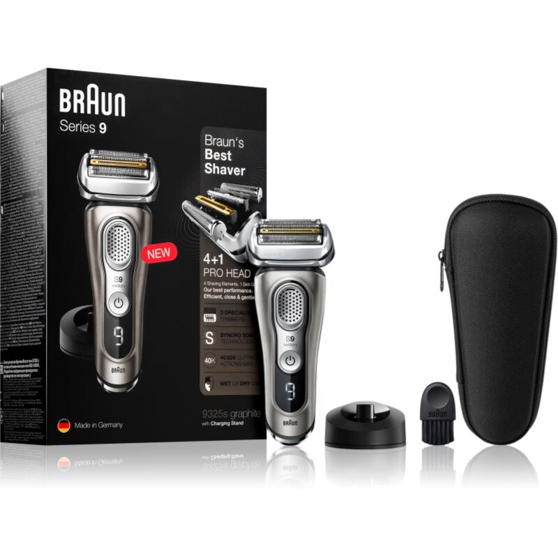Braun Series 9 9325s Graphite with Charging Stand planžetový holiaci strojček 9325s graphite 1 ks
