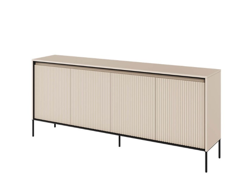 Dig-net nábytok Komoda SWING TR-04 s LED osvetlením | béžová