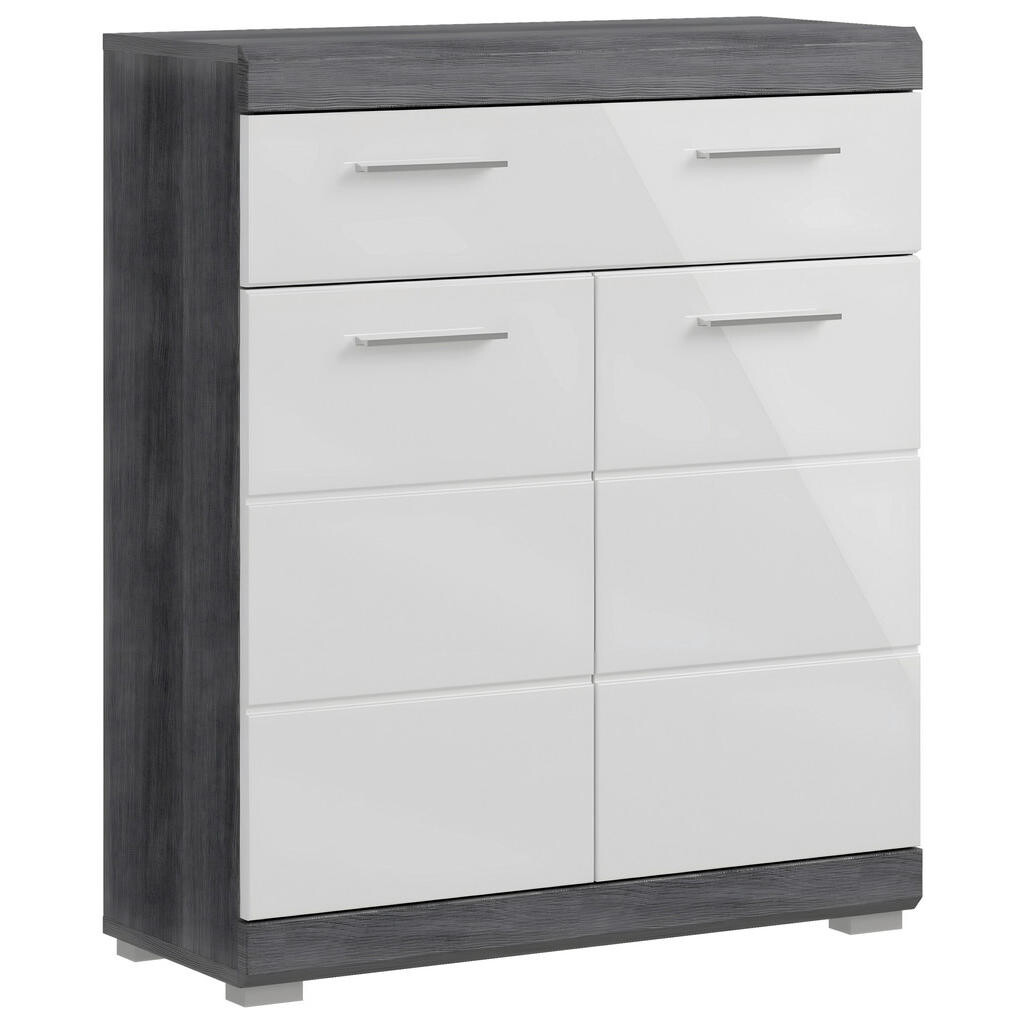 MID.YOU SPODNÁ SKRINKA, antracitová, sivá, 74/88/31 cm