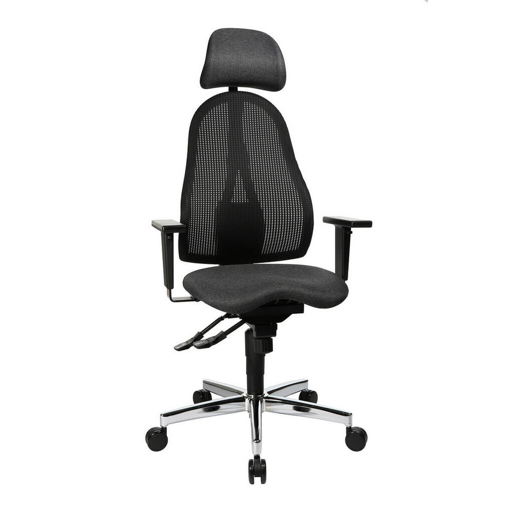 Topstar OTOČNÁ STOLIČKA, plochá tkanina, čierna