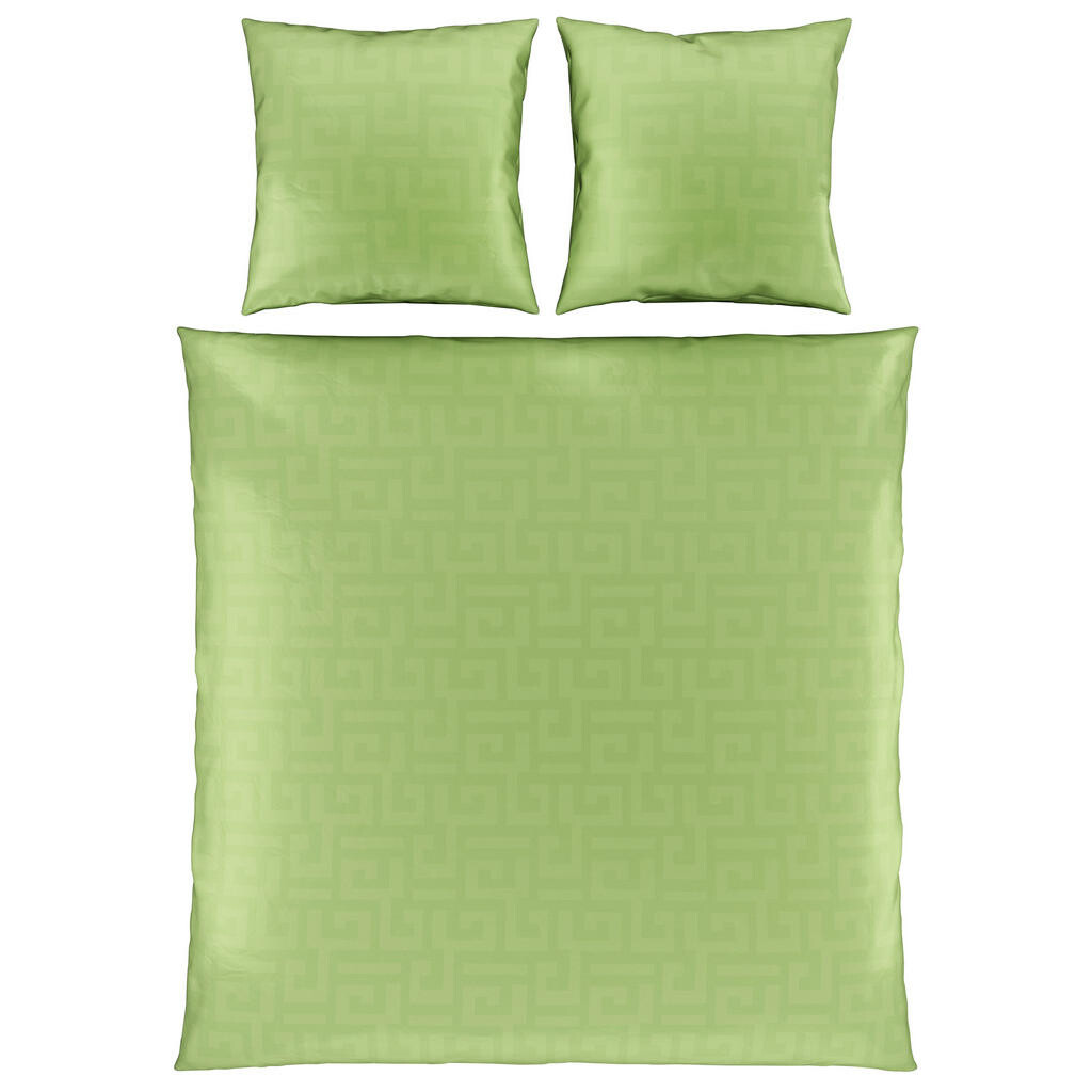 Bio:Vio OBOJSTRANNÁ POSTEĽNÁ BIELIZEŇ, satén, zelená, 200/200 cm