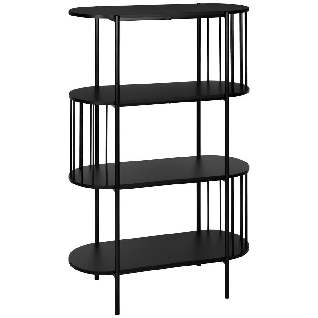 Xora REGÁL, čierna, železo, 80/133,5/34 cm