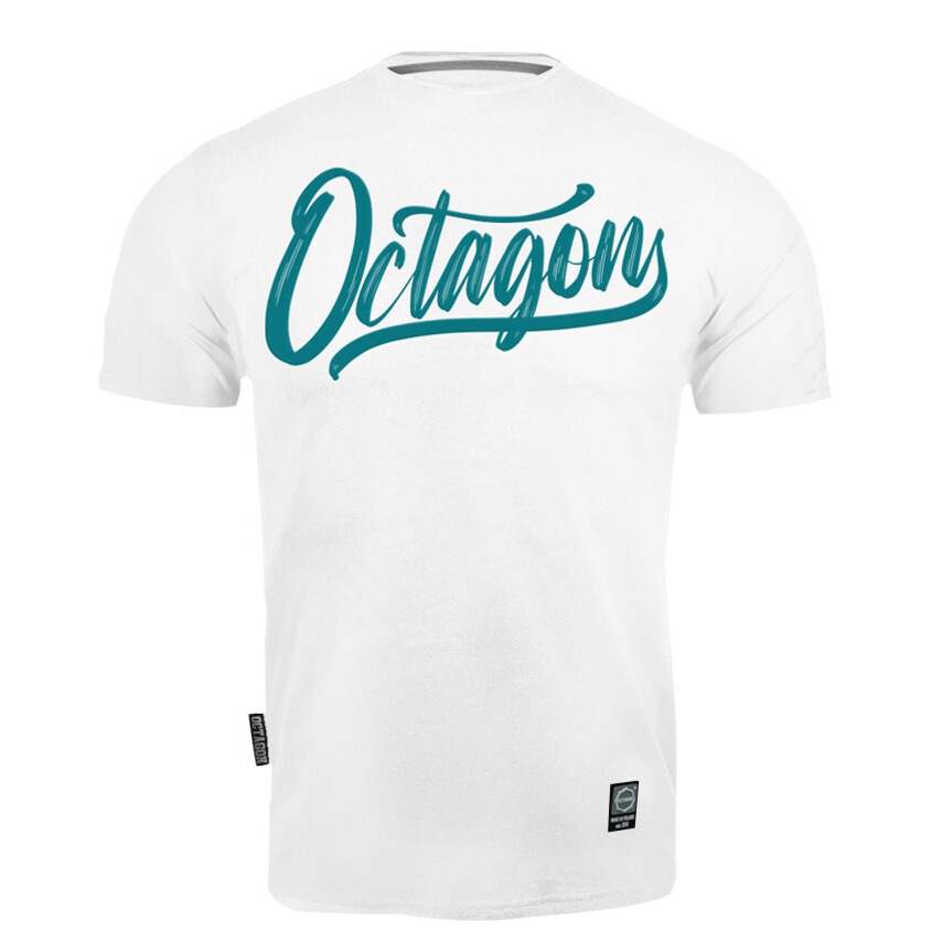 Tričko pánske Octagon Retro - biele, XL