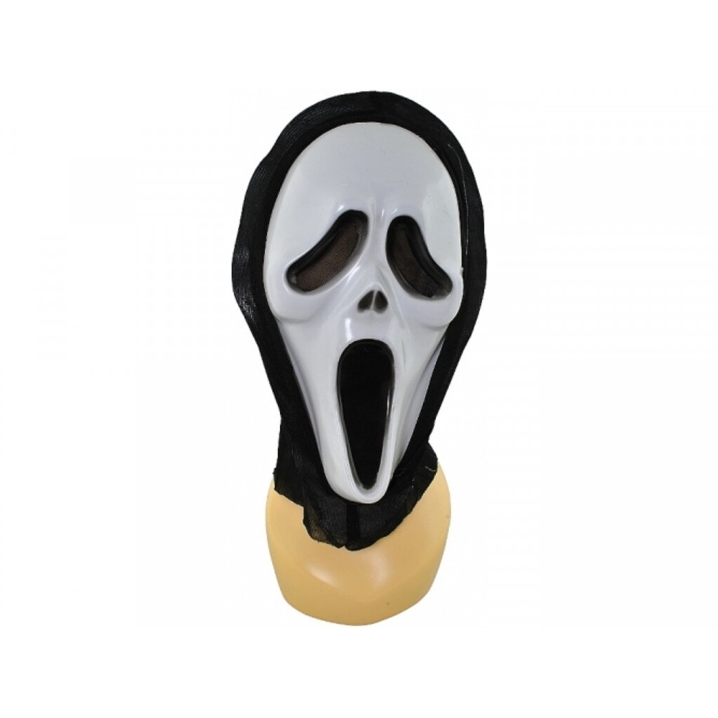 Maska Vreskot - biela-čierna