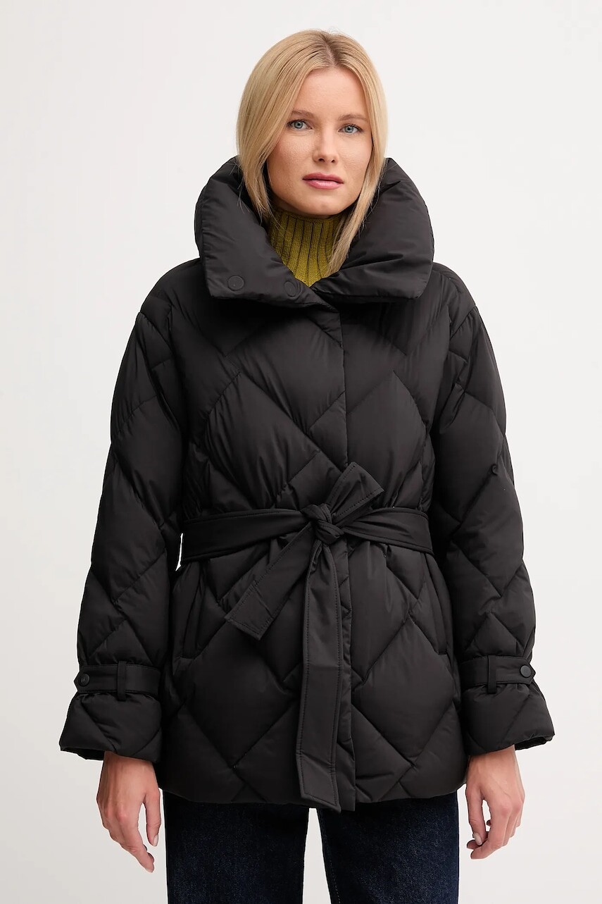 Páperová bunda Hetrego QUENBY čierna farba, zimná, 8P696