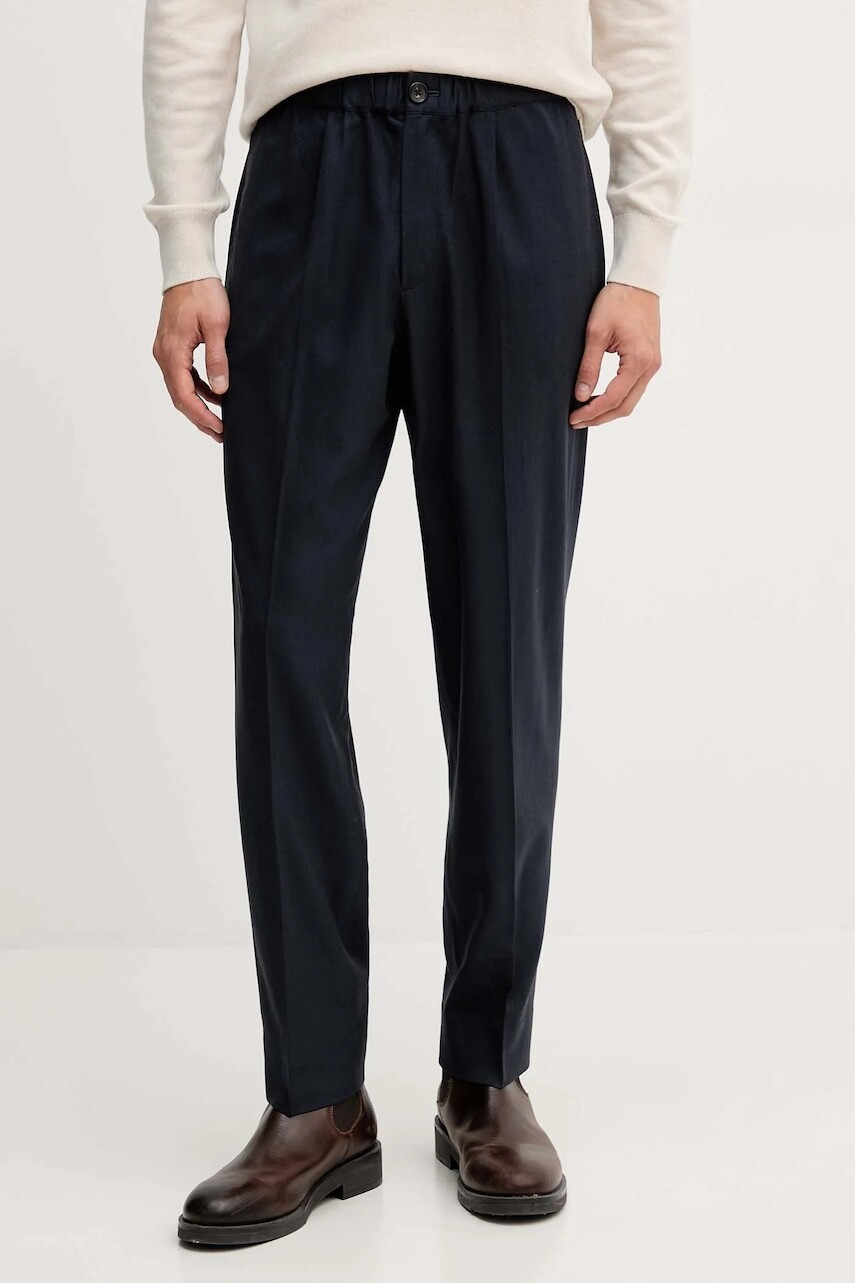 Nohavice PS Paul Smith tmavomodrá farba, rovný strih, M2R-801Y-T22481