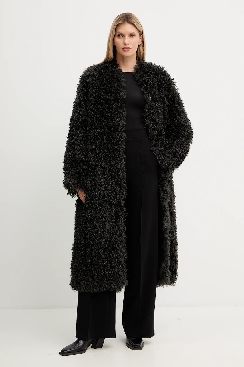 Kabát Stand Studio Carolina šedá farba, 66577-9422