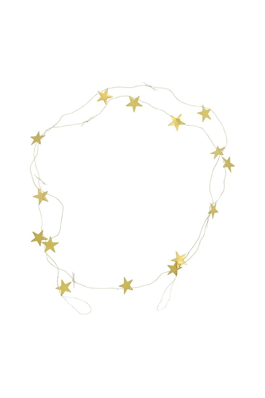 Ozdobná reťaz House Doctor HDStars 250 cm žltá farba