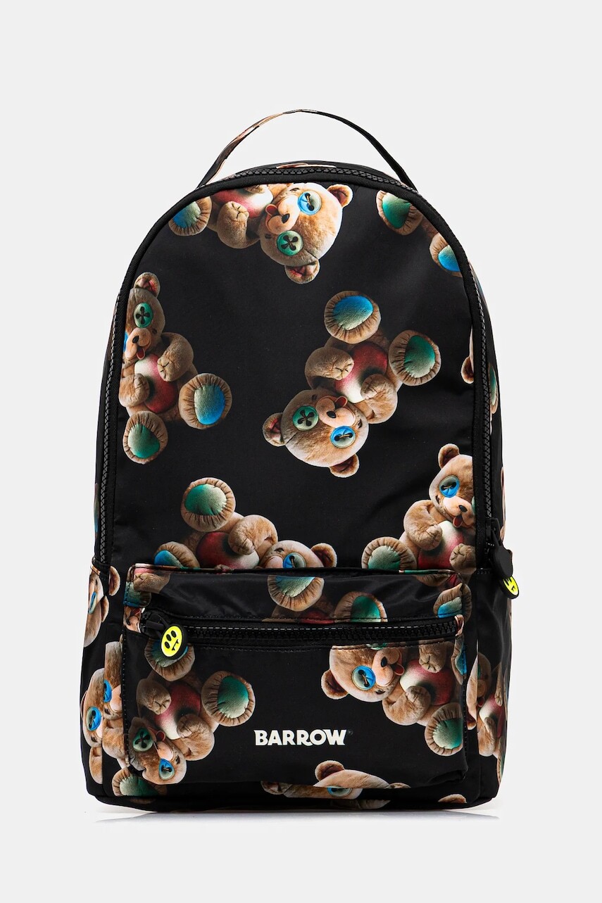 Ruksak Barrow čierna farba, veľký, vzorovaná, F5BWUABP093