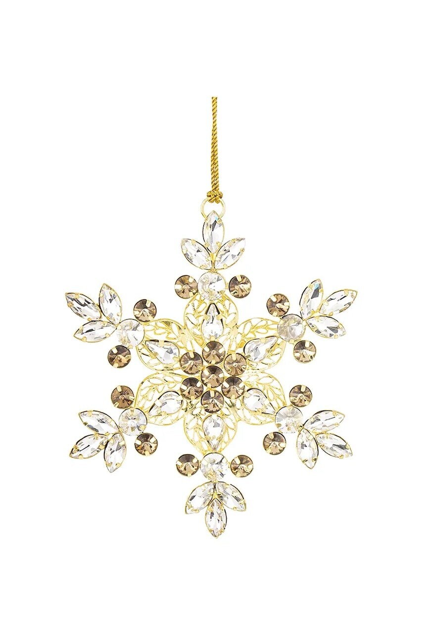 Závesná dekorácia 12,5 x 10,5 x 1 cm žltá farba