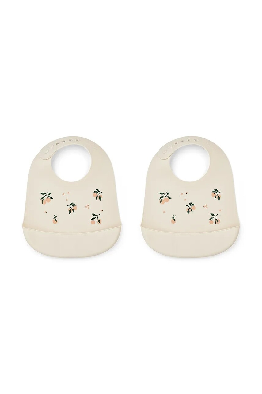 Detský podbradník Liewood Tilda Printed Silicone Bib 2-pak LW14795