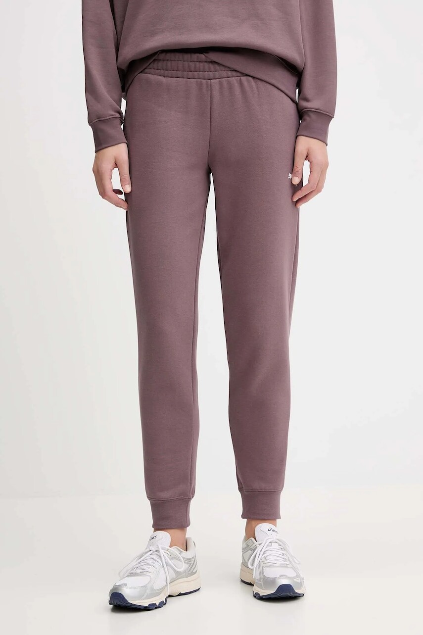 Tepláky Puma fialová farba, jednofarebné, 682467