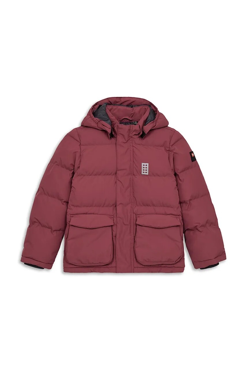 Detská bunda Lego LWJAZ 704 červená farba, 11010981