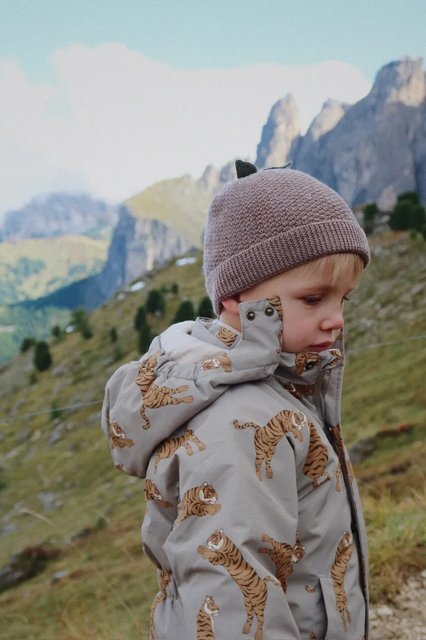 Detská čiapka Konges Sløjd FRUITY BEANIE zelená farba, KS103466