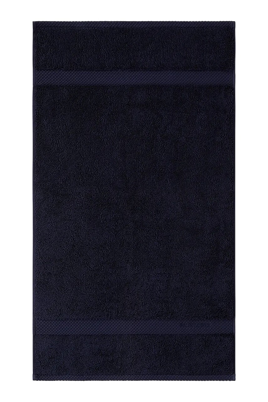 Malý bavlnený uterák Ralph Lauren AVENUE Midnight 42 x 70 cm tmavomodrá farba