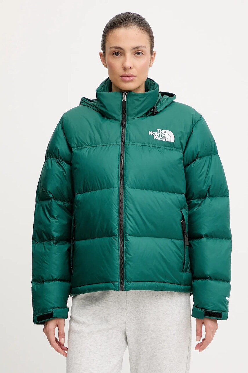 Páperová bunda The North Face 1996 Retro Nuptse zelená farba, zimná, NF0A3XEO1KI1