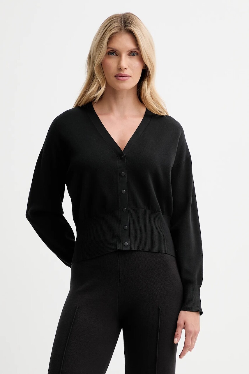 Kardigán Calvin Klein čierna farba, ľahký, LV044D317G