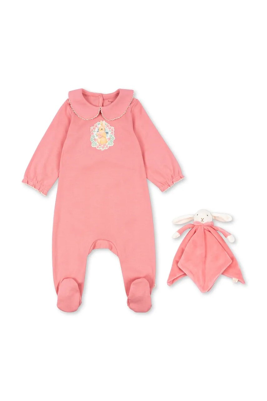 Detský overal a plyšové zvieratko Konges Sløjd COTY PICOT GIFT SET GOTS KS103766