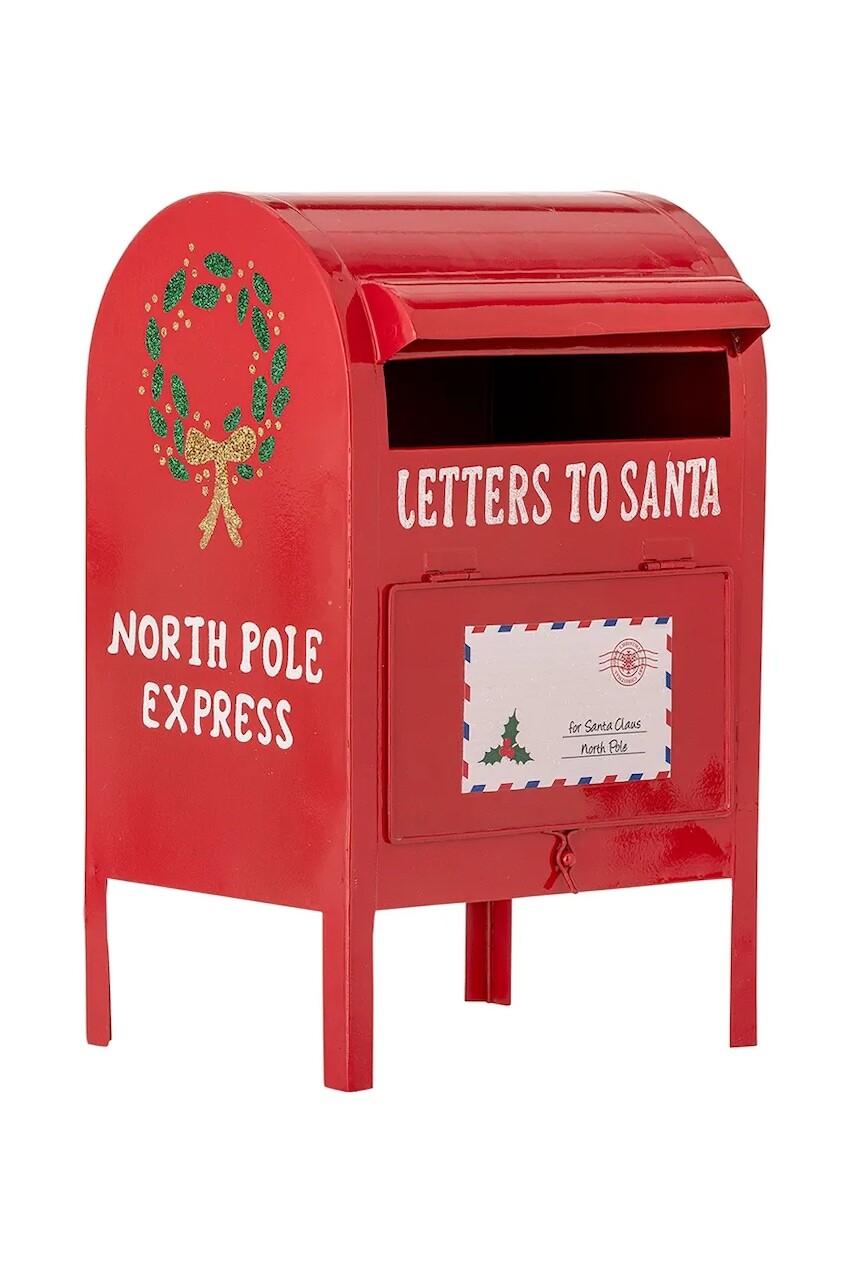 Poštová schránka Bloomingville Carlo Deco 21 x 33 x 18 cm červená farba