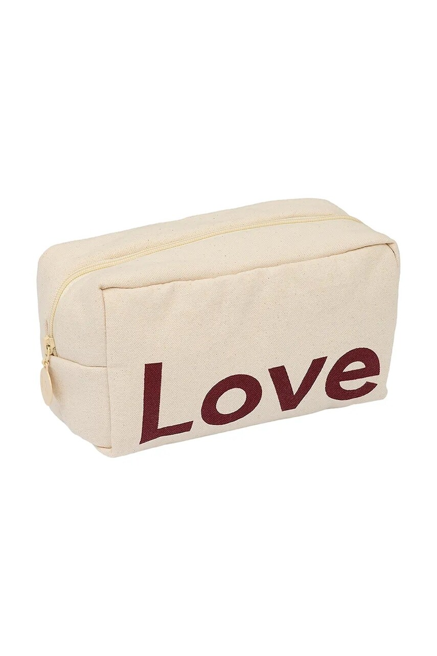 Kozmetická taška Design Letters béžová farba