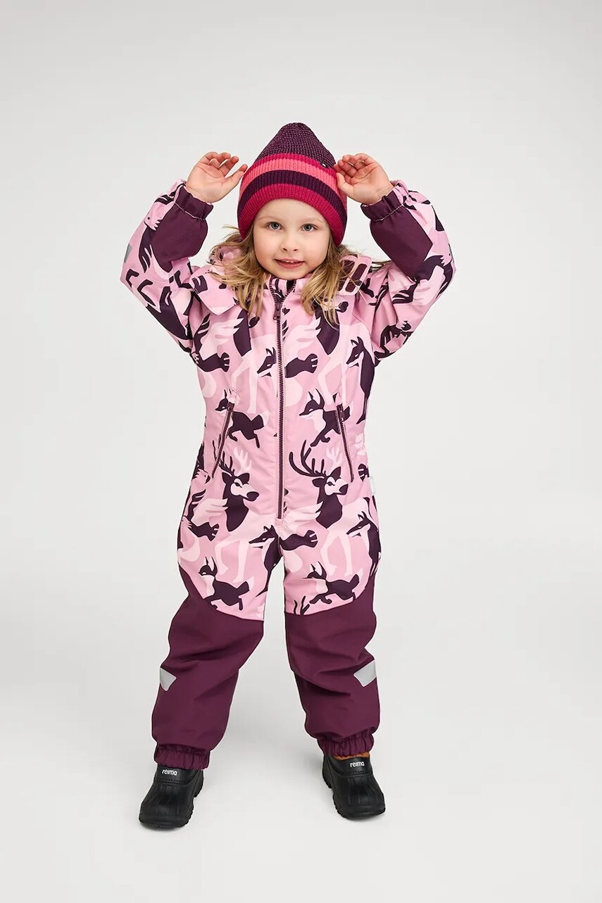 Detský overal Reima Kurikka ružová farba, 5100131B