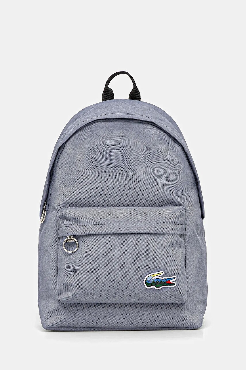 Ruksak Lacoste modrá farba, veľký, jednofarebný, NU5142HN