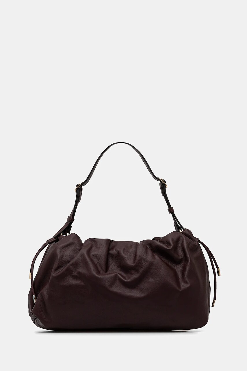 Kožená kabelka Marella bordová farba, 2523519057200