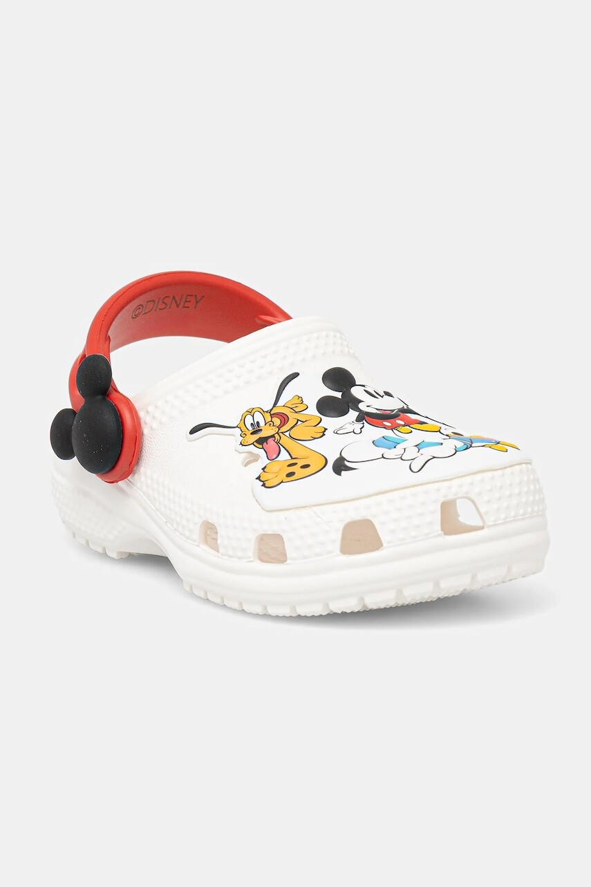 Detské šľapky Crocs CROCS CLASSIC MICKEY & FRIENDS CLOG biela farba, 211485