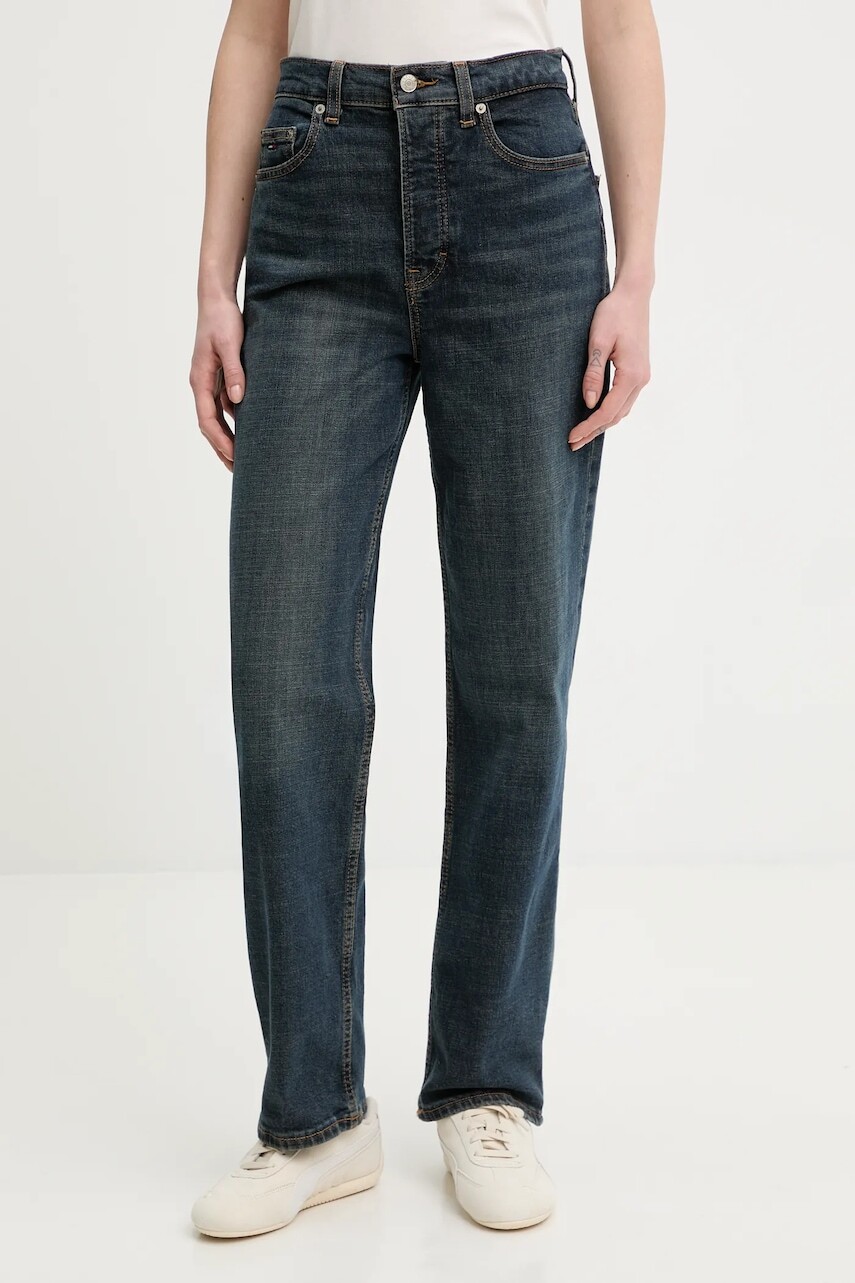 Rifle Tommy Jeans vysoký pás, DW0DW21801