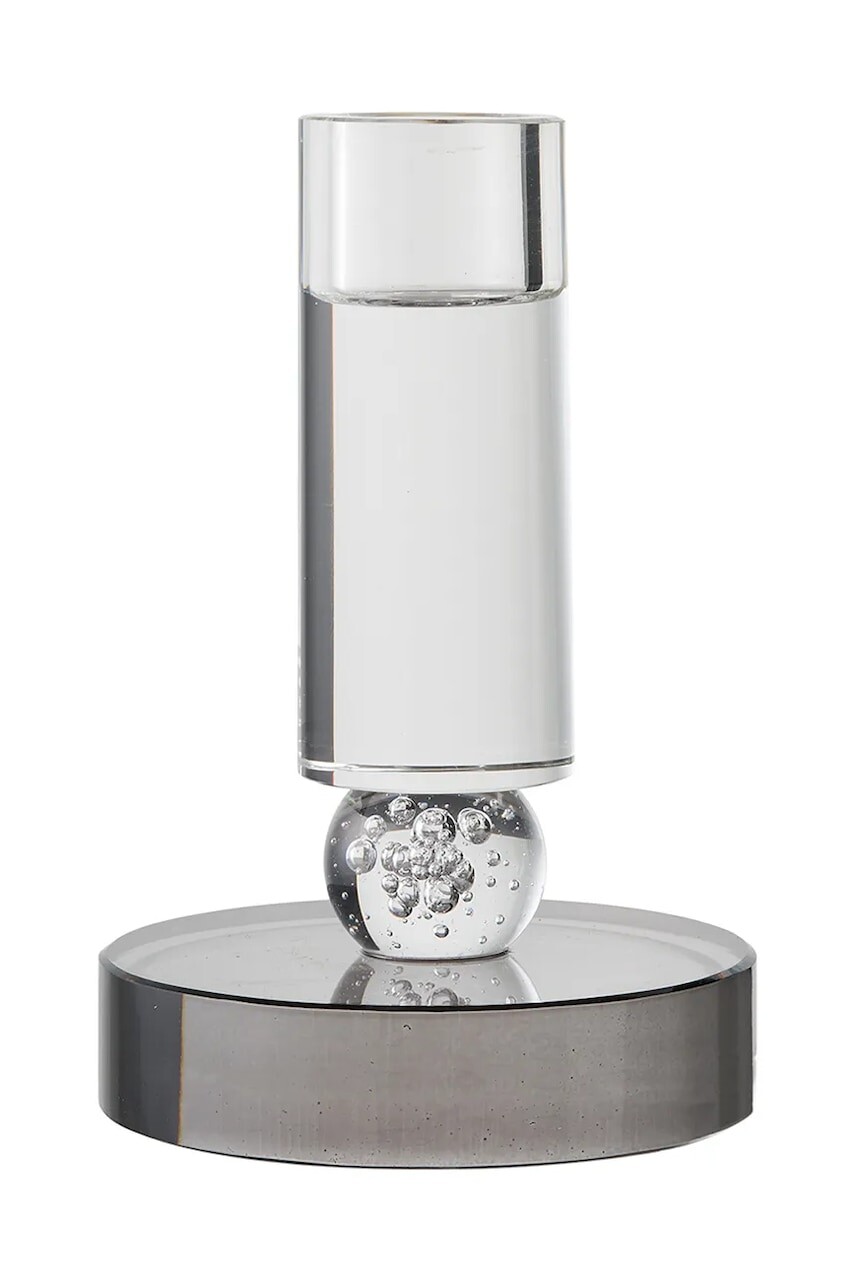 Dekoračný svietnik House Nordic 9 x 13 cm šedá farba