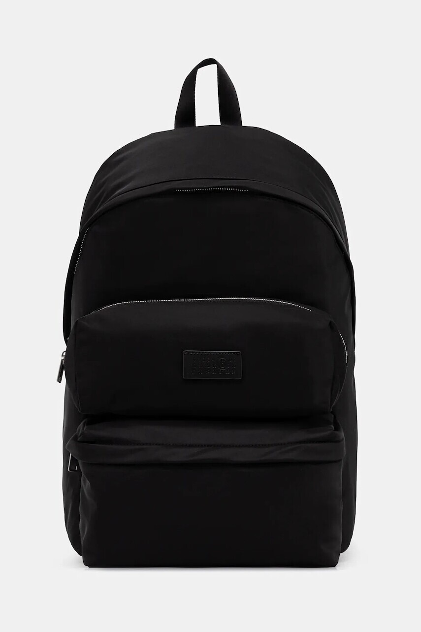 Ruksak MM6 Maison Margiela dámsky, čierna farba, veľký, jednofarebná, SB5WA0006.P8504.T8013