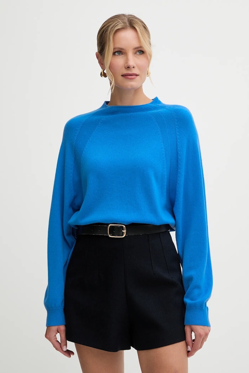 Vlnený sveter MAX&Co. modrá farba, ľahký, 2526366024200