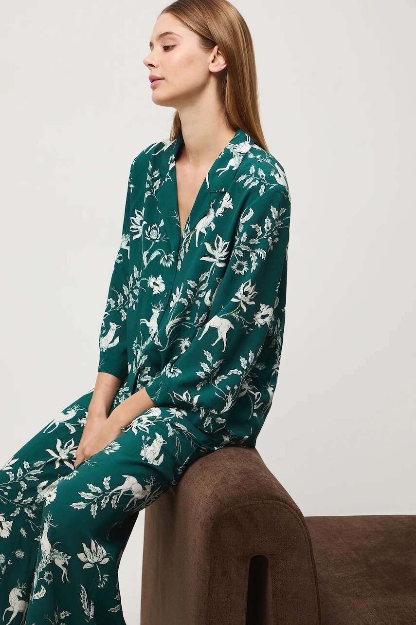 Pyžamo Medicine dámske, tyrkysová farba