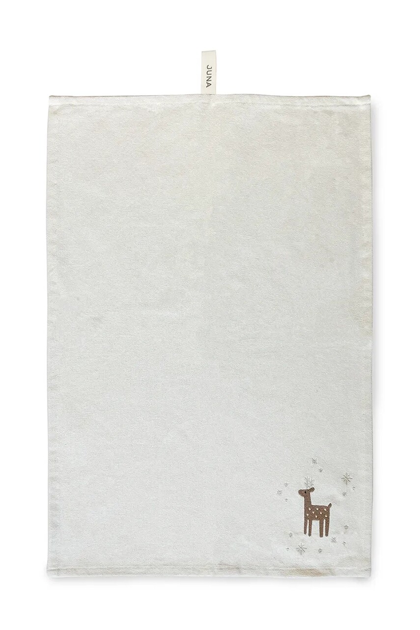 Vianočná kuchynská utierka Juna Christmas Fable 50 x 70 cm béžová farba