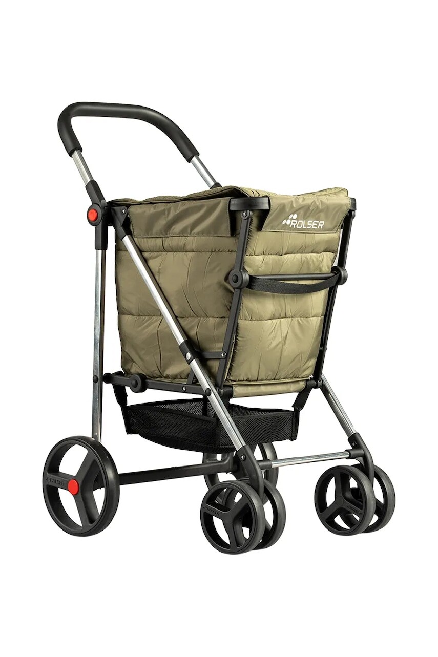 Nákupný vozík Rolser Basket Polar 4B 58 L zelená farba