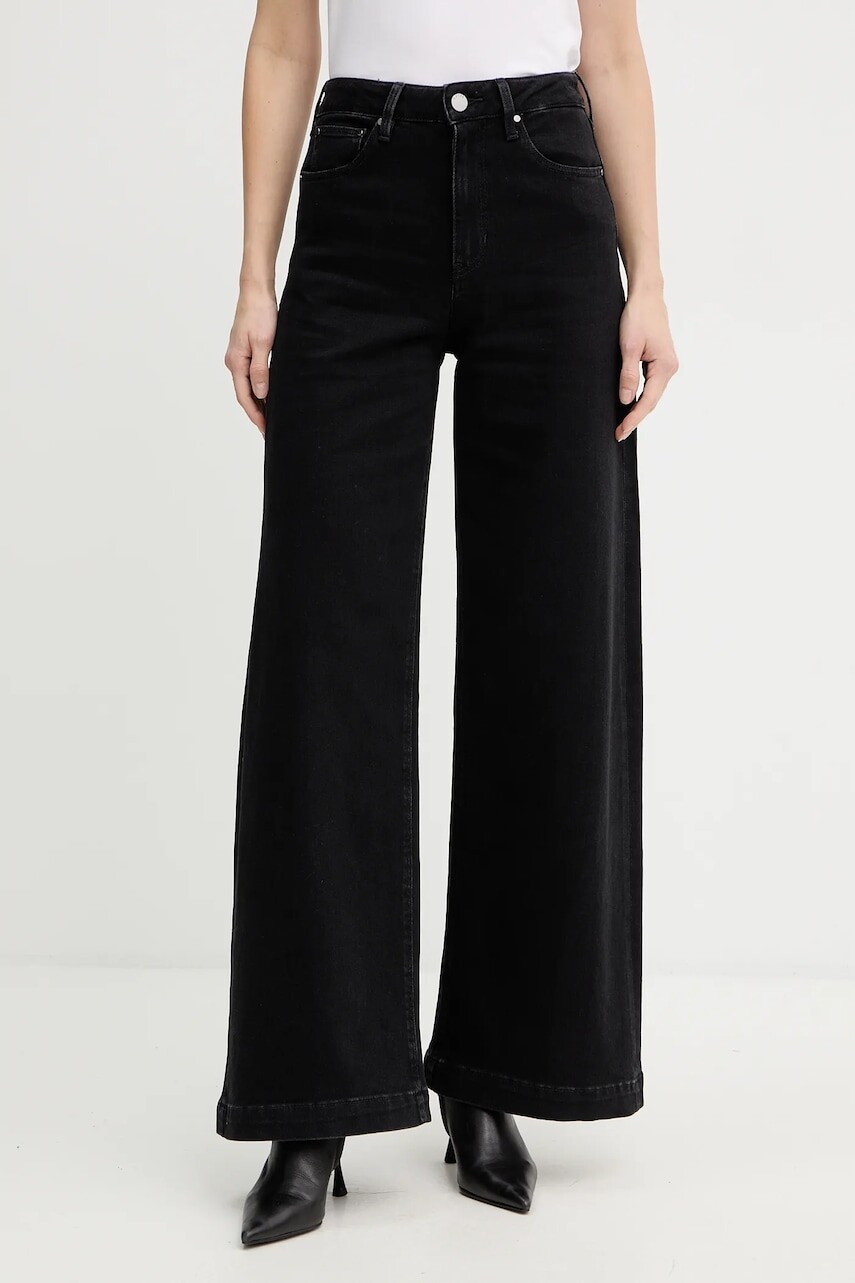 Rifle s prímesou kašmíru Guess čierna farba, W5BA1C D0711