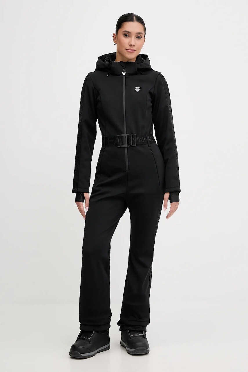 Lyžiarska kombinéza EA7 Emporio Armani čierna farba, AF13891.7W000791